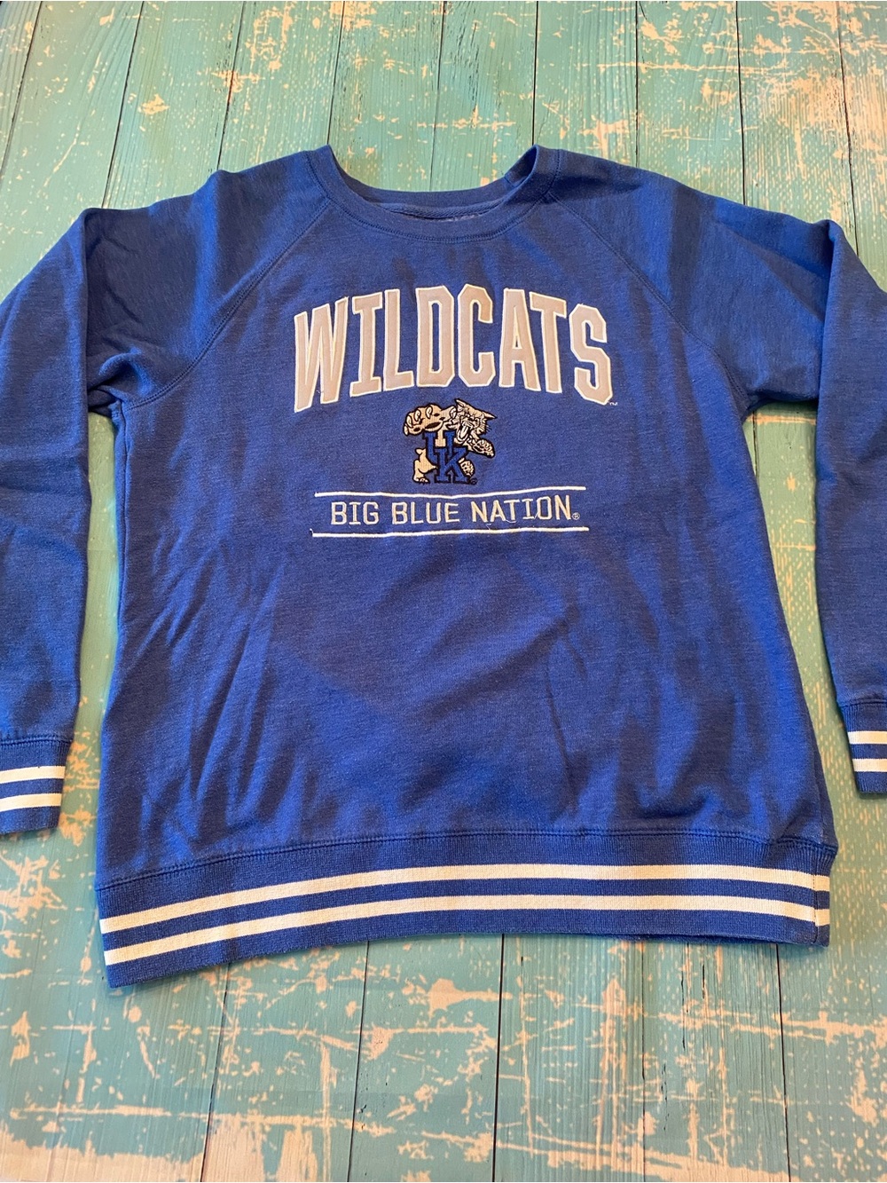 Kentucky Wildcats Big Blue Nation Blue Crewneck Sweatshirt